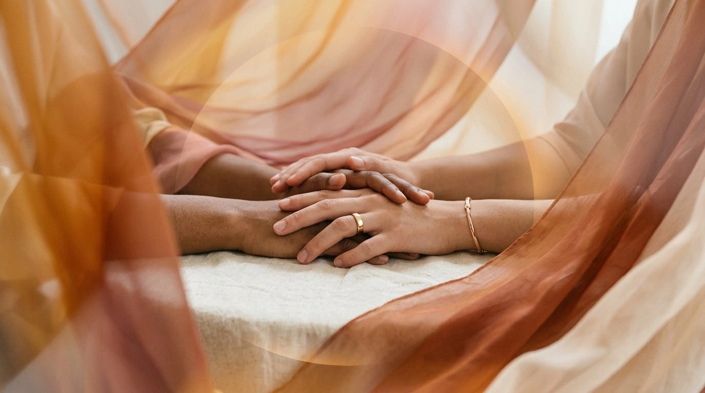 Orgasm gap comparison — artistic representation of sexual equality showing clitoral stimulation importance in heterosexual and lesbian sexual experiences