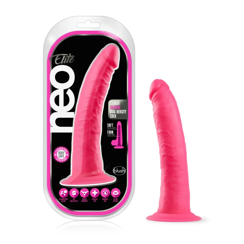 Blush Neo Elite 7.5" Silicone Dildo by Blush Novelties - Buy premium Blush Novelties intimate products online at BestSexToys.online
