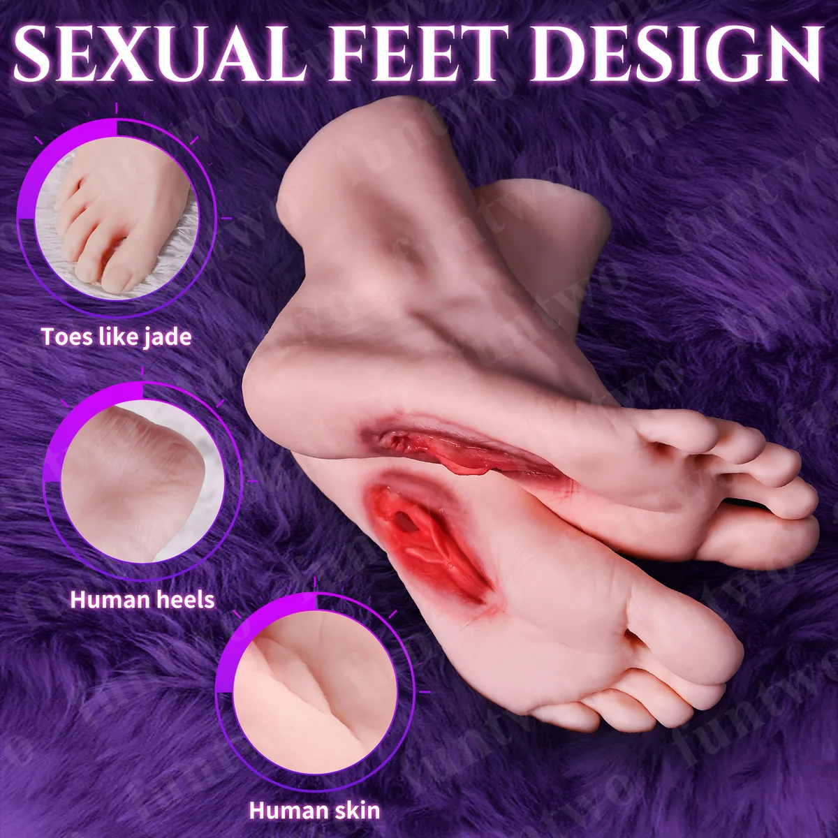 Dual-Foot TPE Vajankle Foot-Fetish Masturbator — view 3