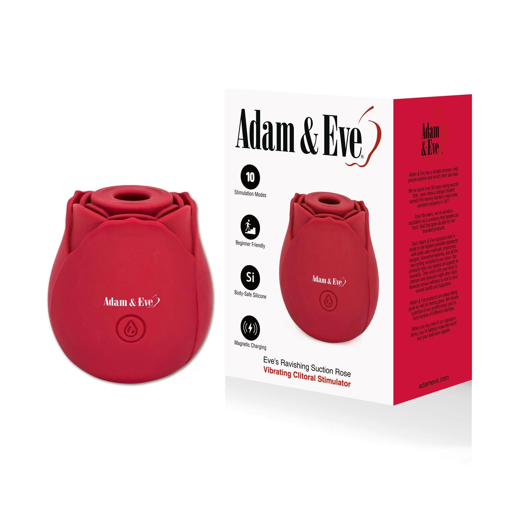 Eve's Ravishing Suction+ Rose by Adam & Eve - Buy premium Adam & Eve intimate products online at Best Sex Toys Online