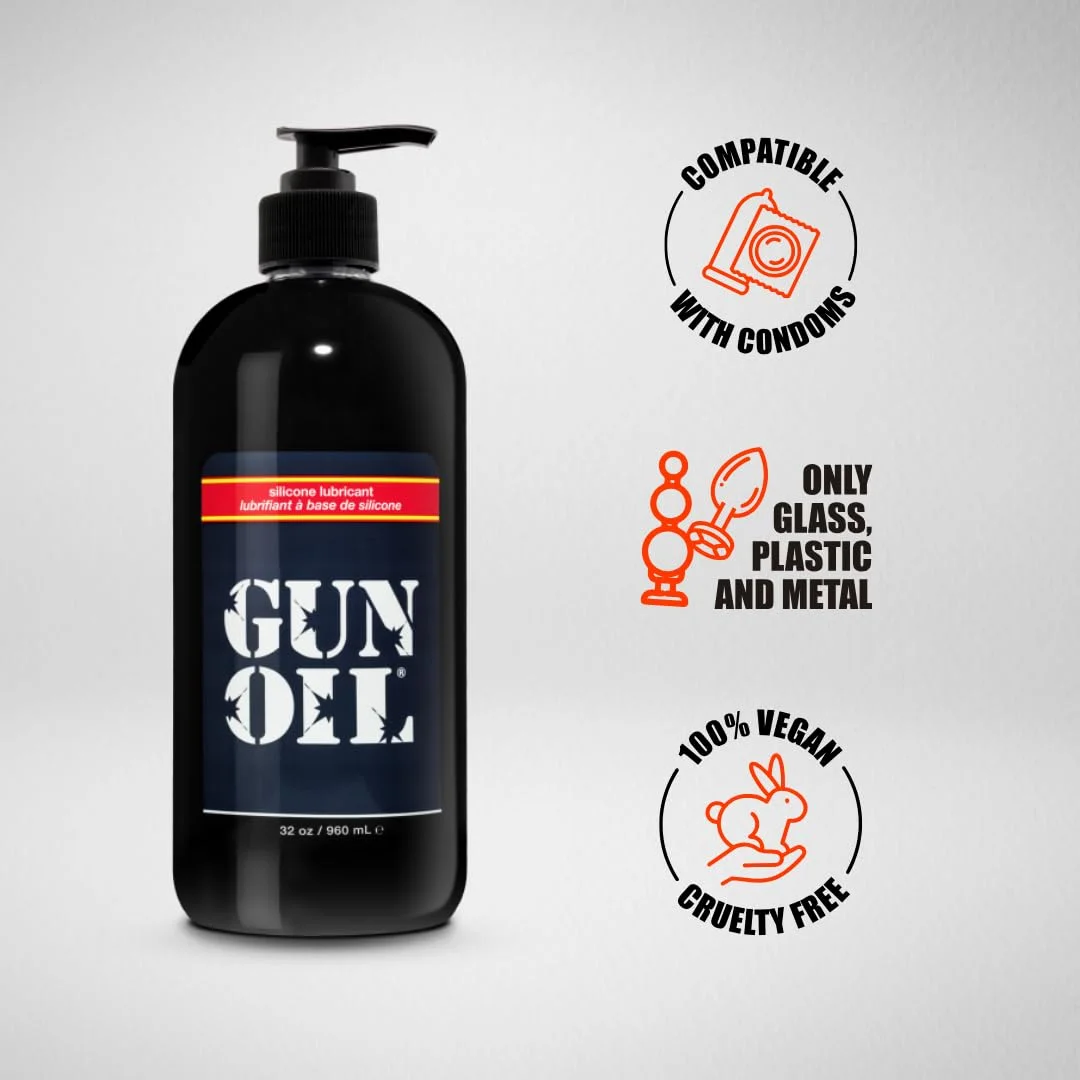 Gun Oil Premium Silicone Lubricant 8 oz by Gun Oil - Buy premium Gun Oil intimate products online at Best Sex Toys Online