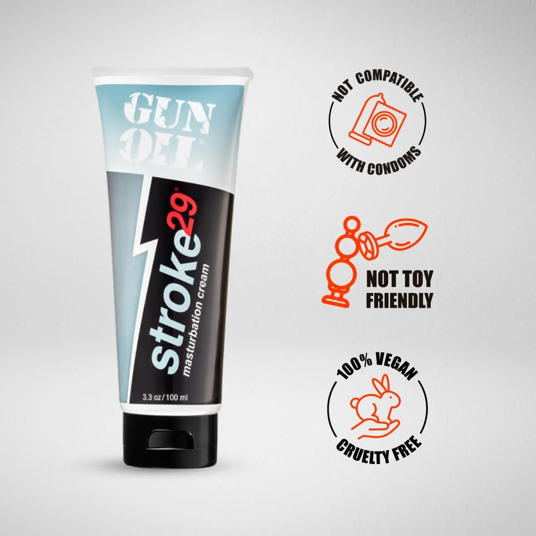 Gun Oil Stroke 29 Masturbation Cream 6.7 oz by Gun Oil - Buy premium Gun Oil intimate products online at Best Sex Toys Online