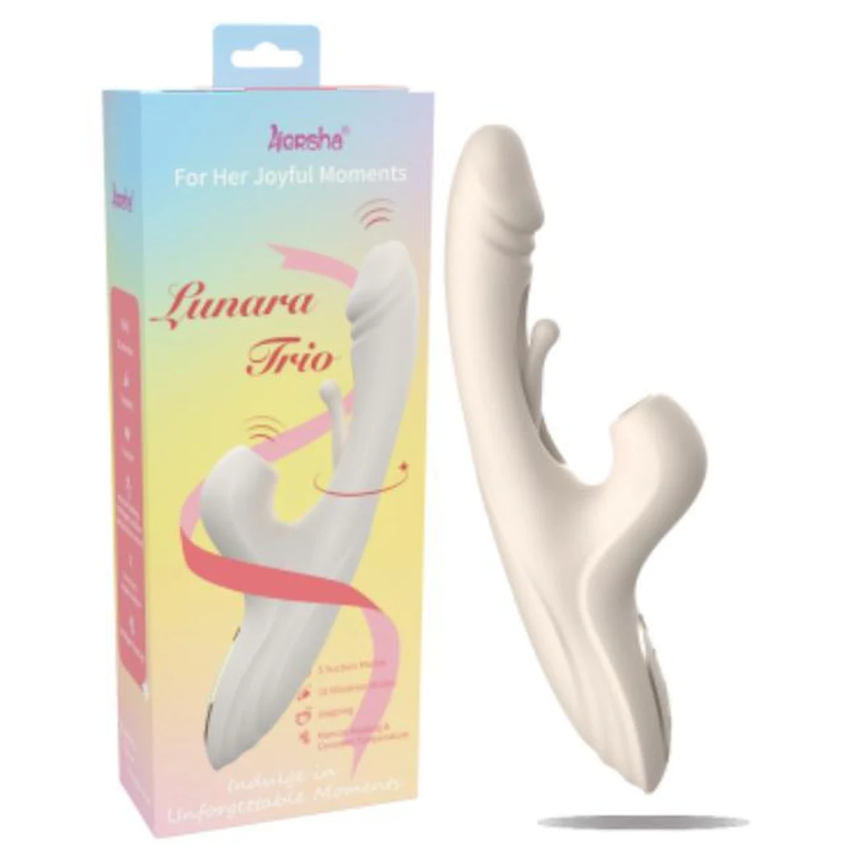 Lunara Trio Suction & Thrusting Rabbit Vibrator