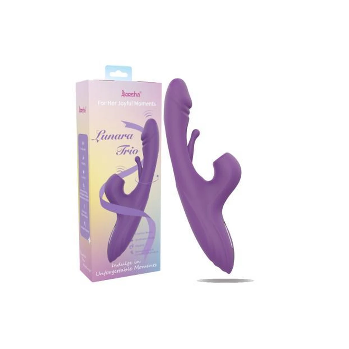 Lunara Trio Suction & Thrusting Rabbit Vibrator — view 2