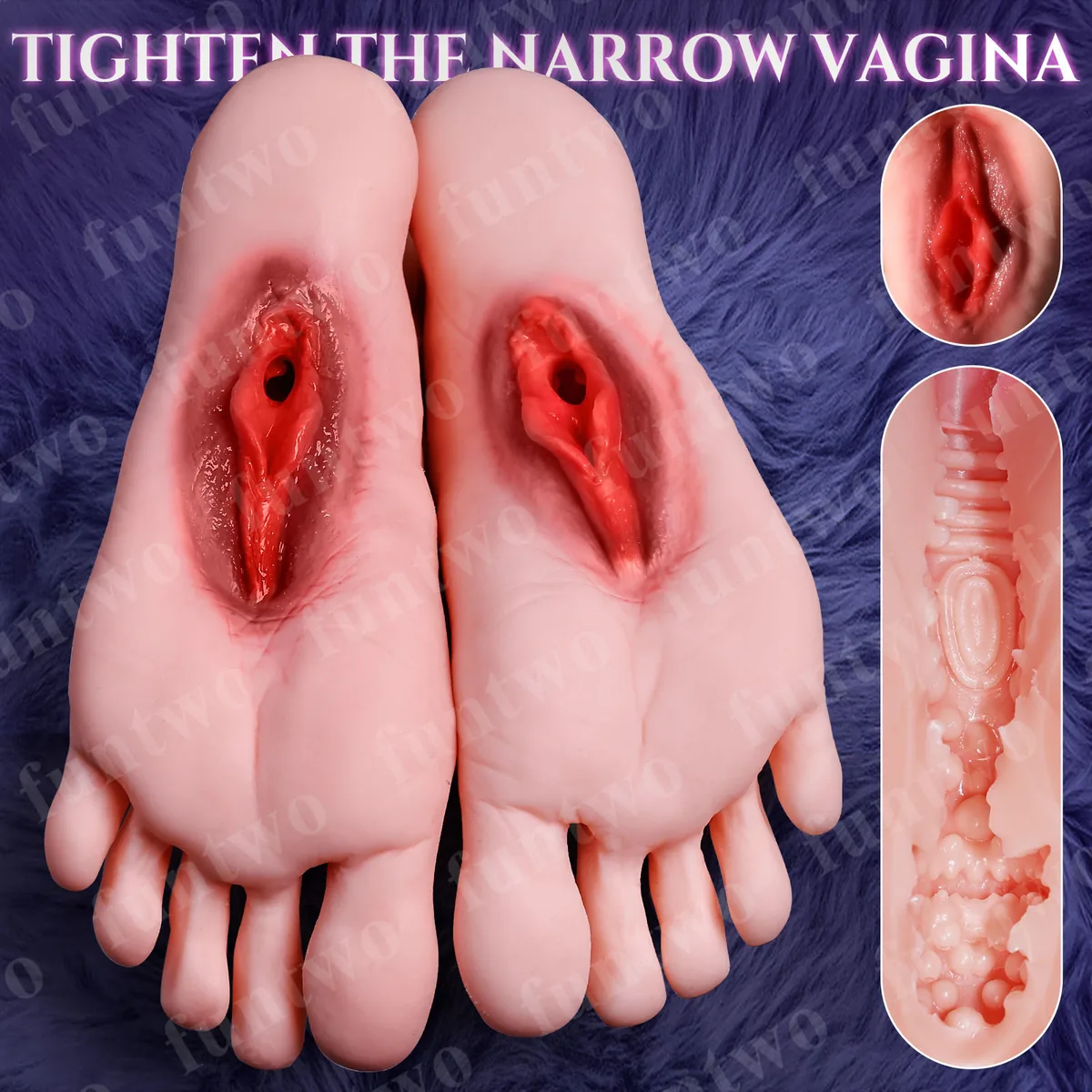 Pussyfoot - Dual-Foot TPE Vajankle Foot-Fetish Masturbator — view 5