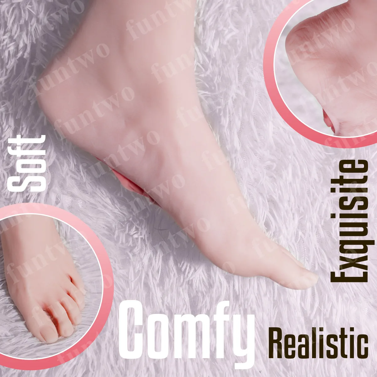 Single-Foot TPE Vajankle Foot Masturbator — view 4
