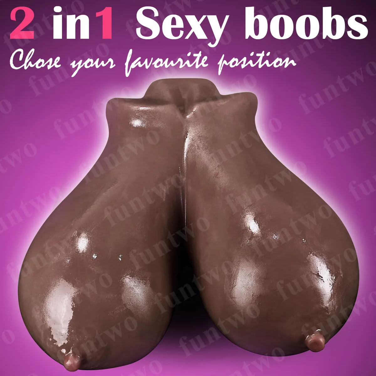 Tender-Breast TPE Masturbator — Deep Brown by LushForm - Buy premium LushForm intimate products online at Best Sex Toys Online