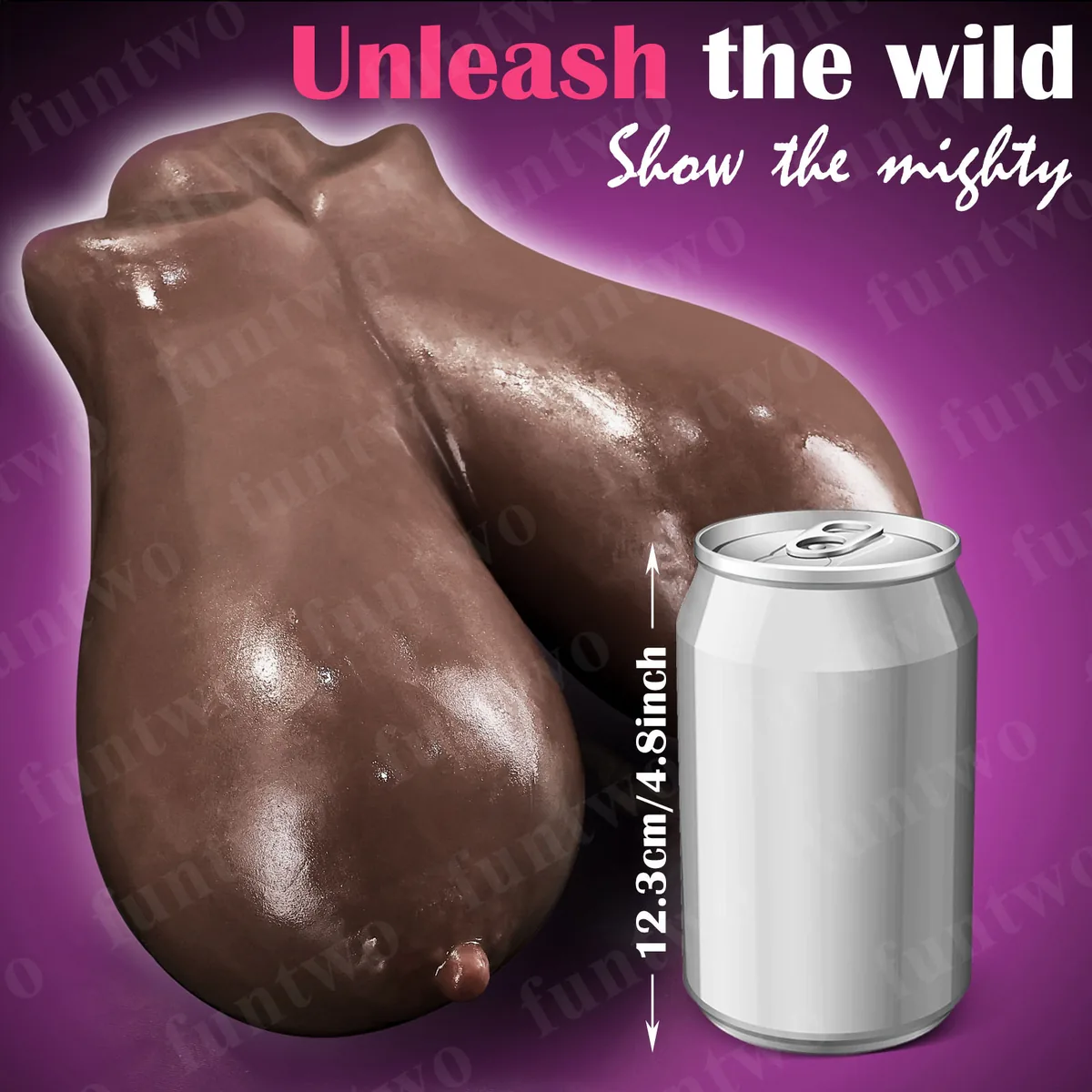 Tender-Breast TPE Masturbator — Deep Brown — view 3