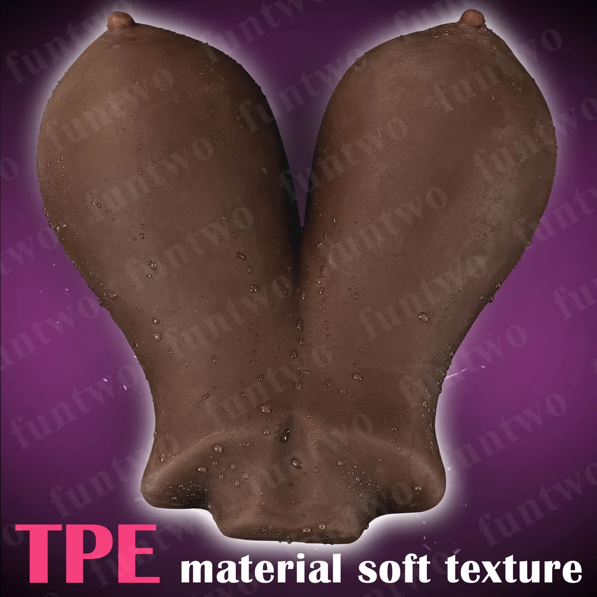 Tender-Breast TPE Masturbator — Deep Brown — view 4