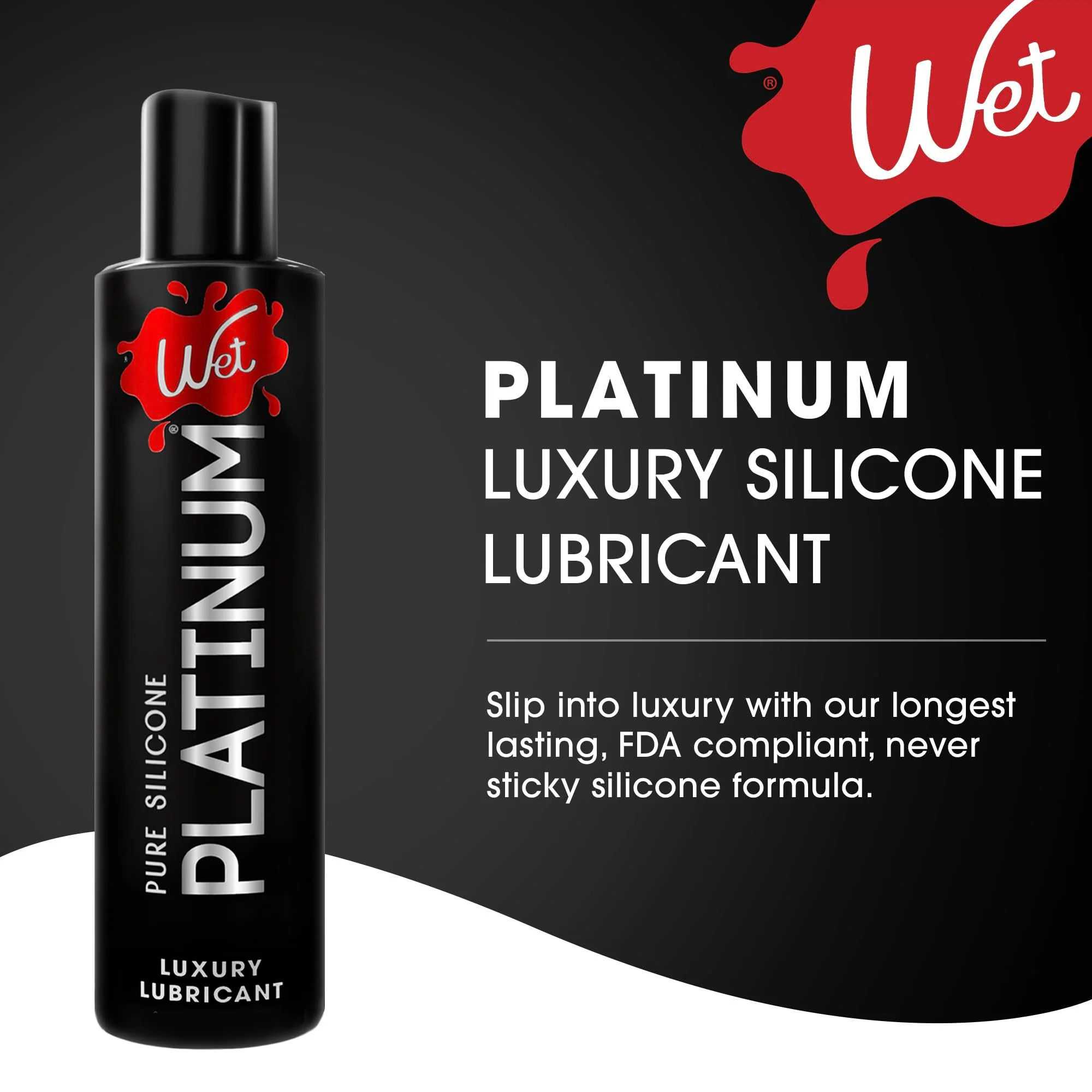 Wet Platinum Silicone-Based Personal Lubricant by Wet - Buy premium Wet intimate products online at Best Sex Toys Online